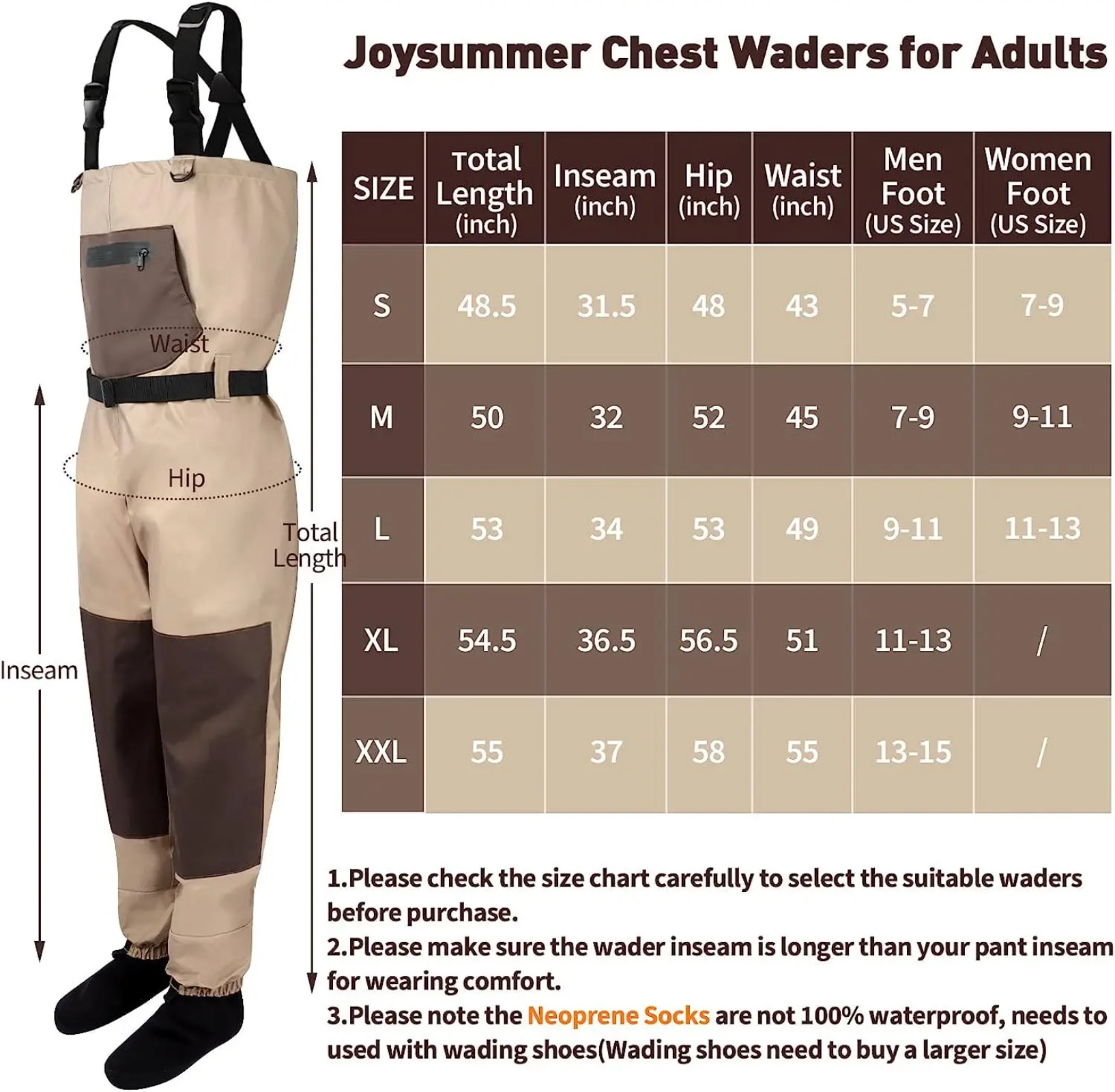 Goture Waders Transpirables pa - Fishing Waders reseña y precio